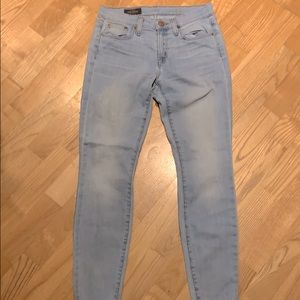 JCrew toothpick light wash jeans